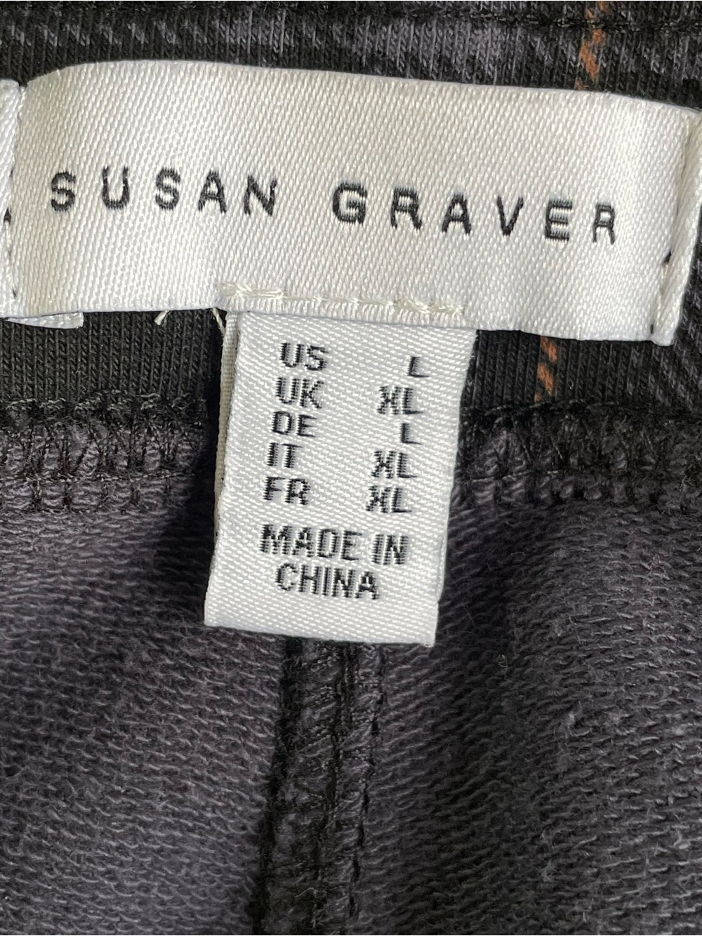 Susan Graver Black Plaid Skinny Pants with Brown and Navy Windowpane - Picture 5 of 6